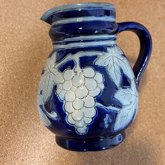 Betschdorf Alsace France Paul Schmitter Salt Glaze Pottery~Pitcher~Signed - Picture 2 of 16